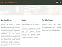 Tablet Screenshot of jkequipamientos.com
